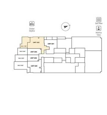 2 Bedroom, Type 2D - Ground Floor - Unit G02, Size 1152.38 sq ft